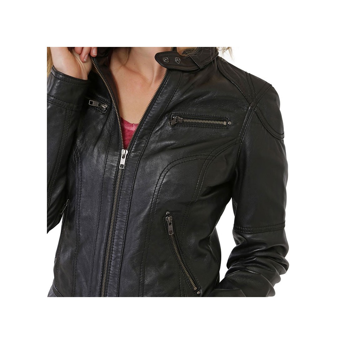 Achat Blouson noir à prix discount Blousons: profitez des tendances et collections femme. Des marques de luxe à la mode urbaine streetwear, trouvez votre style sur rabbetedh.ga!/5(82).