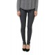 Pantalon Cuir Stretch Gris Femme Oakwood