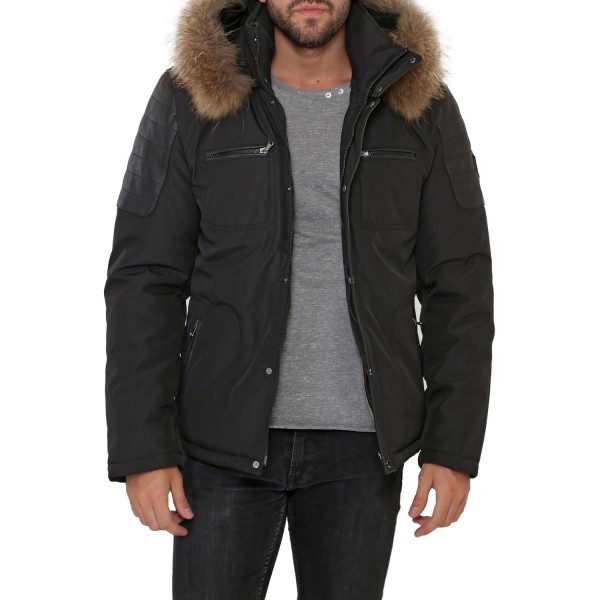 parka homme vrai fourrure Parka grand froid et vraie fourrure CUKAN Celio France