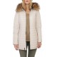 Doudoune cuir femme beige Oakwood