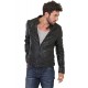 Blouson cuir agneau Noir homme oakwood