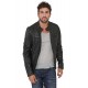 Blouson cuir agneau Noir homme oakwood