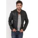 Blouson cuir agneau Noir homme oakwood