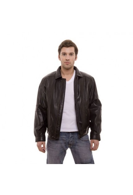 Veste Clintion de Daytona en cuir homme marron