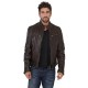 Blouson cuir marron Daytona Dustin