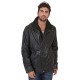 Veste Daytona Gloster en cuir homme noir 