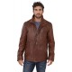 Veste Daytona Gloster en cuir homme marron 