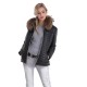 Blouson en cuir femme Happy d'Oakwood noir