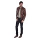 Blouson cuir homme Daytona dustin marron