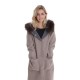 Manteau en laine reversible Oakwood Yale Bi beige et gris