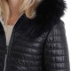 Blouson cuir femme Oakwood happy1 03VU noir