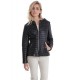 Blouson cuir femme Oakwood happy1 03VU noir