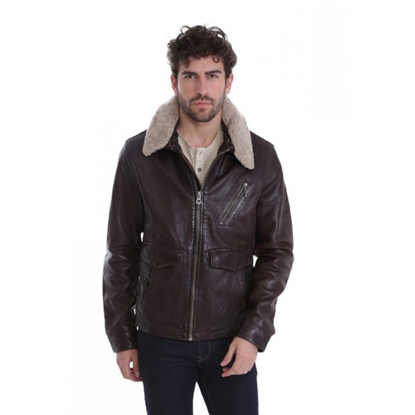 Blouson cuir homme Bentley Daytona bison