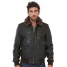 Blouson LC5331X de Schott en cuir homme marron