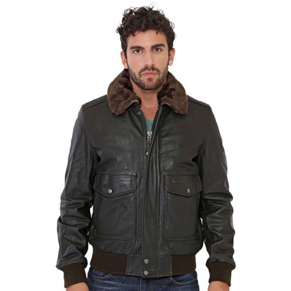 Schott blouson top cuir homme