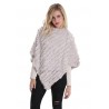 Poncho lapin femme MonCuir beige