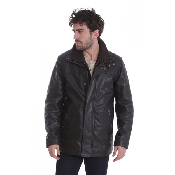 Blouson cuir homme Balzac Daytona marron