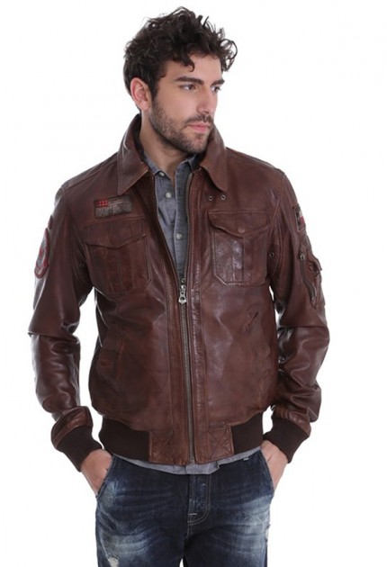 Blouson cuir homme daytona wilbur bison