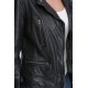 Blouson cuir femme Oakwood Video Noir