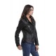 Blouson cuir femme Oakwood Video Noir