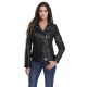 Blouson cuir femme Oakwood Video Noir