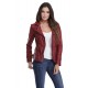 Blouson cuir femme Oakwood Video Feu