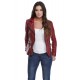 Blouson cuir femme Oakwood Video Feu