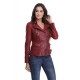 Blouson cuir femme Oakwood Video Feu