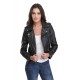 Blouson cuir femme Oakwood Yoko noir