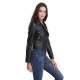 Blouson cuir femme Oakwood Yoko noir