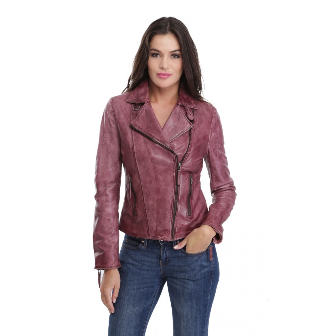 Blouson Cuir Femme Schal Bordeaux Arturo tQxBrChds