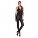 Pantalon Cuir Stretch noir femme Oakwood