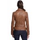 Blouson cuir femme Oakwood Video Cognac