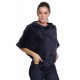 Poncho en fourrure Davos 56034 d'Oakwood Femme bleu foncé 537