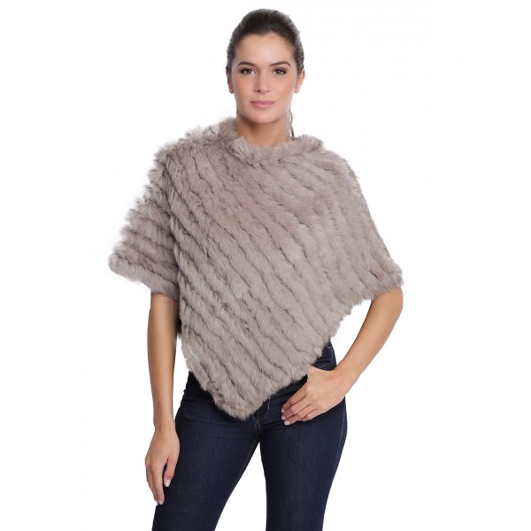 Poncho en fourrure Davos 56034 d'Oakwood Femme beige 625