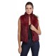 Gilet fourrure lapin femme MonCuir K250090-23 bordeaux