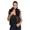 Gilet fourrure lapin femme MonCuir K2500255 marron