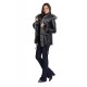 Manteau fourrure femme Giovanni One court noir