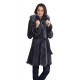 Manteau New One de Giovanni en fourrure femme bleu