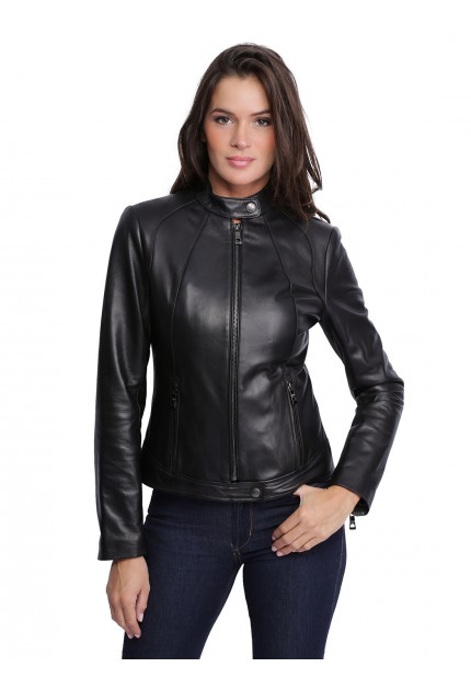 manteau cuir femme pas cher,manteau cuir femme Manteau 34 en cuir giorgio femme marron katia02. REVACUIR