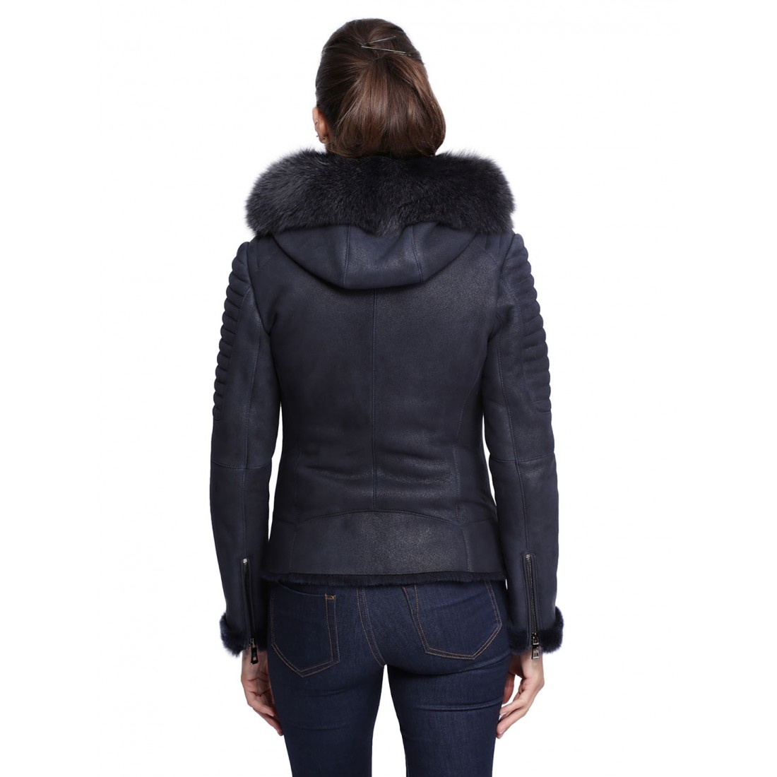 gilet fourré femme capuche