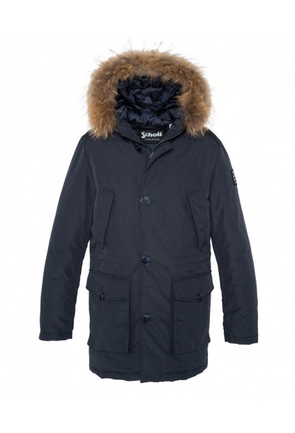 PARKA WOLF 18 SCHOTT BLEU