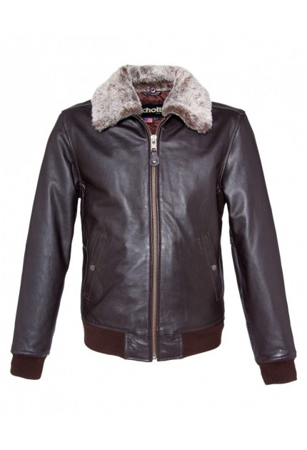 BLOUSON CUIR LC 930 D SCHOTT MARRON