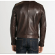 BLOUSON CUIR EMERSON SANDRO DAYTONA HOMME BISON