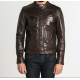 BLOUSON CUIR EMERSON SANDRO DAYTONA HOMME BISON