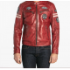 BLOUSON CUIR WALKER DAYTONA HOMME ATLAS ROUGE