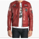 BLOUSON CUIR WALKER DAYTONA HOMME ATLAS ROUGE