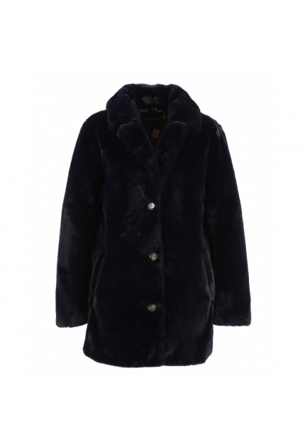 MANTEAU EN FAUSSE FOURRURE USER OAKWOOD BLEU MARINE 534