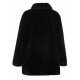 MANTEAU COURT EN FAUSSE FOURRURE COL CHEMISE LUNA OAKWOOD NOIR 501