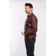 BLOUSON CUIR COLLINS PAOLO DAYTONA HOMME NOIR COGNAC